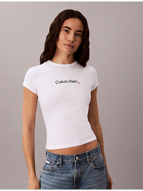 ss slim fit heart logo tee CALVIN KLEIN JEANS | LV047H835GYAF